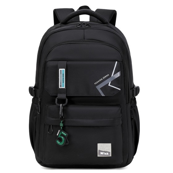 Forestfish School Backpack for Teen Men and Women, Casual Daypack Water-Resistant Lightweight Middle School Bag with Large Capacity
