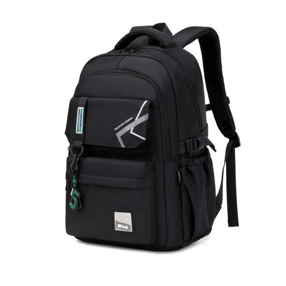 Forestfish School Backpack for Teen Men and Women, Casual Daypack Water-Resistant Lightweight Middle School Bag with Large Capacity